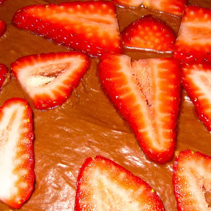 Tarta de frutillas frescas